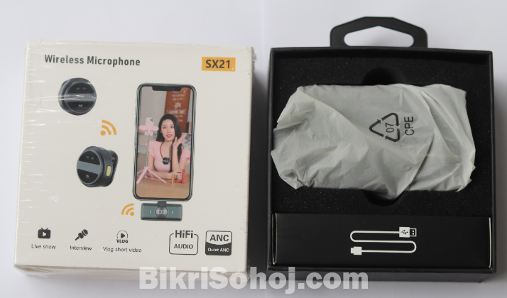 SX21 - 2.4G Noise Reduction Lavalier Wireless Microphone